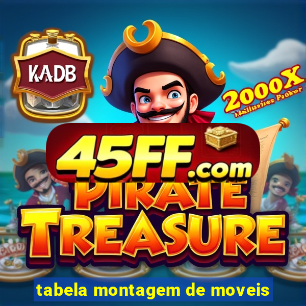 tabela montagem de moveis